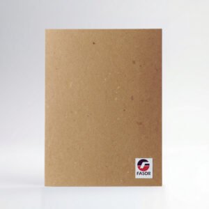 Lámina de cartón rígido utilizada para la fabricación de carpetas, agendas, cuadernos y productos de encuadernación.